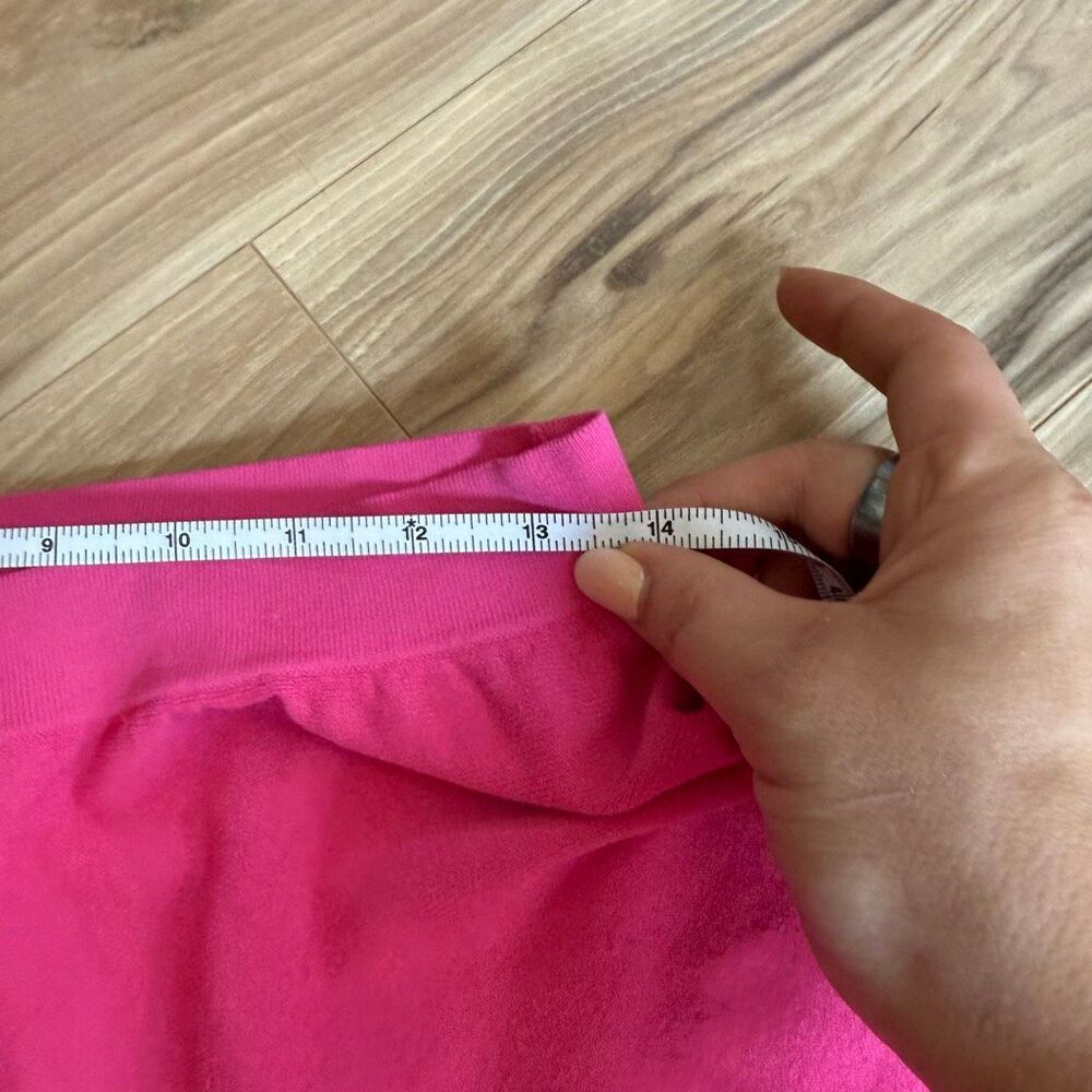 Valentino Womens Pink Elastic High Waist A-Line Knit Midi Skirt Size 6 - Picture 3 of 7
